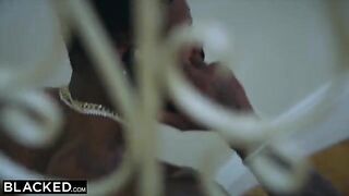 Ivy Wolfe, a blonde beauty from North Carolina, experiences her first BBC sex with intense passion
