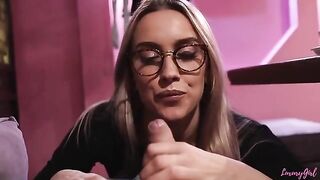 Two cute girls made a blowjob to their friends in the restaurant, it was intense!