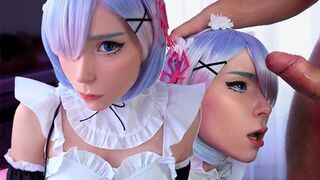 Kawaii Maid Cosplay for the Boss’ Pleasure in Deepthroat