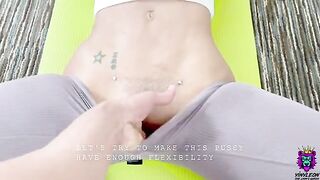 Naive yoga student with a thick ass gets fucked hard after stretching class