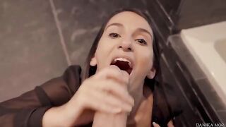 Five-star blowjob and fuckface to my big dick from the extra small Danika Mori