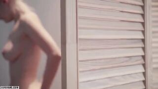 Schoolgirl with cute face gets fucked and receives creampie