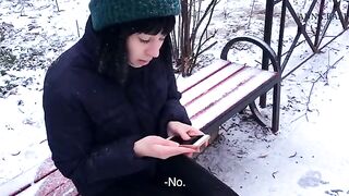 A beautiful girl helped a cold stranger and got intimacy