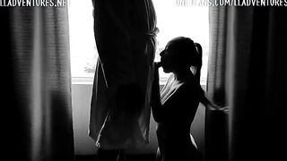 Slutty amateur gets her face covered with cum - Quarantine sex