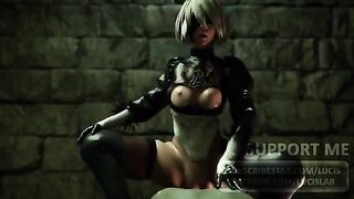 Hot compilation with the beautiful 2B from Nier Automata (4K)