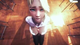 POV Spider Gwen is going out with you (3D PORN 60 FPS) - a hot animated experience