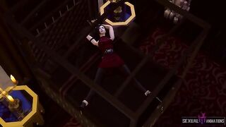 Ada Wong from Resident Evil gets fucked by a police zombie girl in an extreme scene