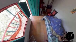 The cute maid got fucked by a horny tourist in the hostel