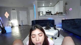 Horny slut Hazel Heart from Los Angeles swallows a big cock with pleasure