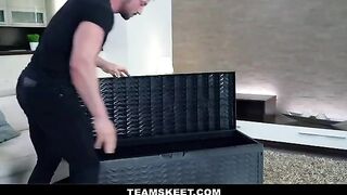 Cute girl Lana Roy fucks on her big cock