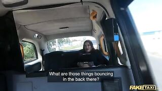Rough sex in the Fake Taxi with Sabien Demonia’s big naturals
