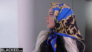 Elsa Jean gets a big black cock in her mouth, showcasing her wild side