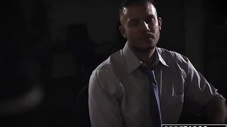 Babe Evelyn Claire gets fucked by shady reporter in office