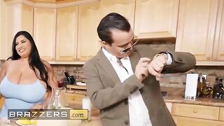 Two hungry pussies shared a double-ended dildo in scissoring action