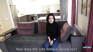 A hot girl realtor cheats on her husband with a client