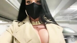 Babe with huge natural tits enjoys getting fucked in POV style