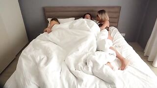 My hot stepmom seduced me and my GF in a steamy threesome