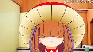 My Hero Academia Kinoko Komori gets her pussy filled with cum