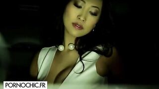 Beautiful brunette Sharon Lee gets her asshole gapped hard in intense sodomy