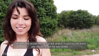A cute girl was running and a man fucked her hard