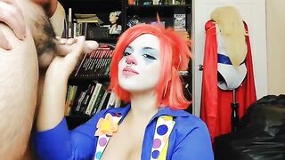 The clown girl decided to quit her job and get a new one