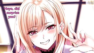 My dress up darling anime Kitagawa Marin's handjob porn