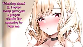 My dress up darling anime Kitagawa Marin's handjob porn