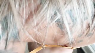 A little crazy girl with blue eyes gets fucked hard in POV