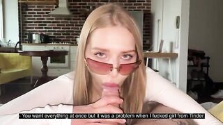 A cute girl has sex with her boyfriend, showcasing passionate intensity