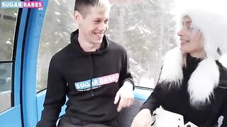 A pretty woman wants to be fucked publicly by a handsome guy