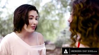 Casey Calvert and Arabelle Raphael ask Casey's ex-boyfriend for a threesome