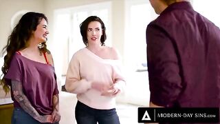 Casey Calvert and Arabelle Raphael ask Casey's ex-boyfriend for a threesome