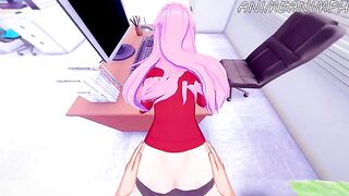 Shikimori Micchon gets her pussy full of cock in this hot hentai scene
