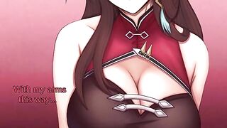 Beidou’s captivating offer in Genshin Impact anime hentai style