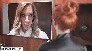 A hot mom takes charge in a steamy situation involving her daughter and a professor