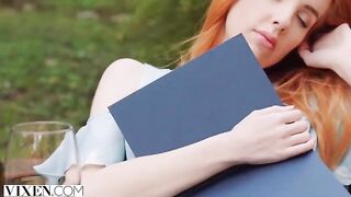 The girl is having fun with someone close to her boyfriend