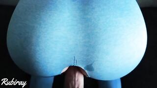 He came into my pussy before cumin’ on my hole in ripped leggings