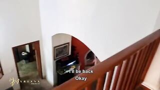 Conversation about sex with her stepbrothers, Mariana Martix gets fucked