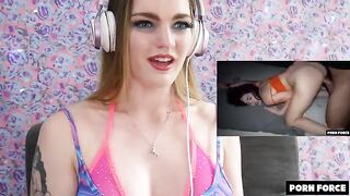 Rough power fuck makes Carly Rae's brain melt - PF Porn Reactions Ep IV