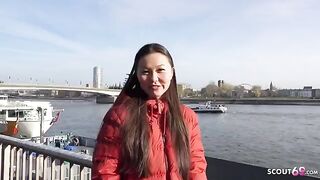 First time rimming and sex for young Asian college girl Luna I