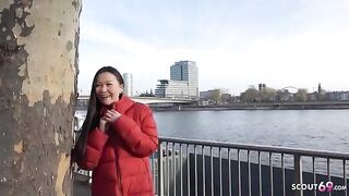 First time rimming and sex for young Asian college girl Luna I