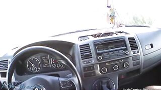 Horny hitchhiker Little Caprice gets banged in the car