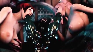 Hentai 3D uncensored Full Moon 2 Gangbang, a wild compilation of intense scenes