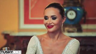 Stunning model Venera gets her anal DP fantasies fulfilled in a sensational TUSHY production