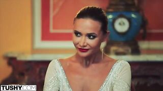 Stunning model Venera gets her anal DP fantasies fulfilled in a sensational TUSHY production
