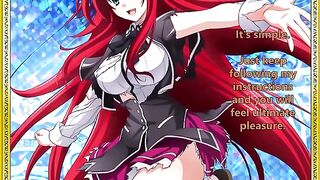 Rias welcomes her new servant - a hot hentai JOI experience awaits!