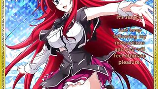 Rias welcomes her new servant - a hot hentai JOI experience awaits!