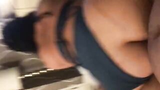Big booty Asian momma, a big fan of Miami life, rides cock hard