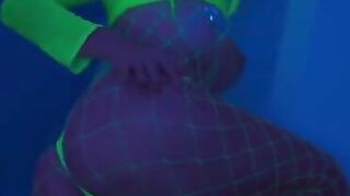Sperm on my body, wet pussy dildo and anal toy action