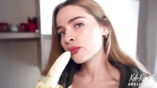 A hungry neighbor rewarded the beautiful Kate with a huge cumshot